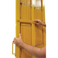 Barri&egrave;re extensible, 84" h x 20' lo, Jaune NRZ Safety Inc.