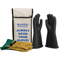 Ensemble de gants en caoutchouc pour l'&eacute;lectricit&eacute; de classe 1, 8, 14" lo, 37 cal/cm², NFPA 70E NRZ Safety Inc.