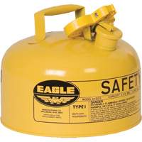 Safety Can for Diesel, Type I, Galvanized Steel, 2 US gal., Yellow, FM Approved/UL/ULC Listed NRZ Safety Inc.