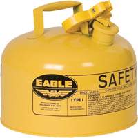 Safety Can for Diesel, Type I, Galvanized Steel, 2.5 US gal., Yellow, FM Approved/UL/ULC Listed NRZ Safety Inc.