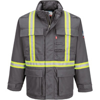 Bizflame&reg; 88/12 Insulated Winter Parka, Grey, Small NRZ Safety Inc.