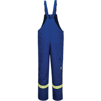 Bizflame&reg; 88/12 Insulated Bib Pants, Cotton/Nylon, Small, Blue NRZ Safety Inc.