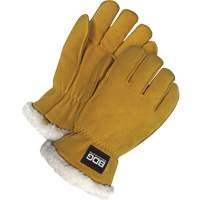 Gants de conducteur, Moyen, Paume en Cuir de daim refendu, Tissu-laine NRZ Safety Inc.