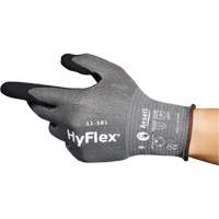 HyFlex&reg; 11-581 Ultra-Lightweight Industrial Gloves, Size 6, 21 Gauge, Nitrile Coated, Nylon/HPPE/Tungsten/Spandex Shell, ASTM ANSI Level A6 NRZ Safety Inc.