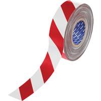 Ruban de marquage pour plancher ToughStripe Max, 2" x 100', Polyester, Rouge et blanc NRZ Safety Inc.