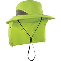 Chapeau de garde forestier 8934 Chill-Its avec prot&egrave;ge-nuque, petit/moyen, Lime haute visibilit&eacute; NRZ Safety Inc.