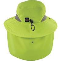 Chapeau de garde forestier 8934 Chill-Its avec prot&egrave;ge-nuque, petit/moyen, Lime haute visibilit&eacute; NRZ Safety Inc.