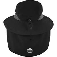 Chapeau de garde forestier 8934 Chill-Its avec prot&egrave;ge-nuque, petit/moyen, Noir NRZ Safety Inc.