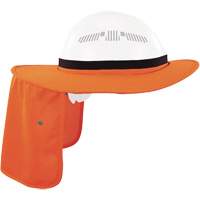 Visi&egrave;re universelle avec protection de la nuque pour casque de s&eacute;curit&eacute; Chill-Its 6661, Orange haute visibilit&eacute; NRZ Safety Inc.