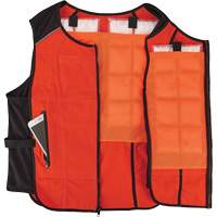 Veste de refroidissement &agrave; changement de phase l&eacute;g&egrave;re avec sachets de recharge Chill-Its 6260, Petit/Moyen, Orange NRZ Safety Inc.