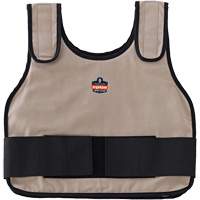 Veste de refroidissement &agrave; changement de phase standard avec sachets de recharge Chill-Its 6230, Petit/Moyen, Khaki NRZ Safety Inc.
