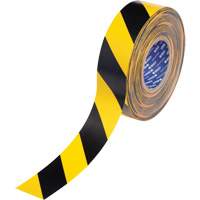 ToughStripe&reg; Max Floor Marking Tape, 2" x 100', Polyester, Black and Yellow NRZ Safety Inc.