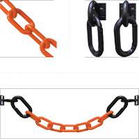 Magnetic Chain Barrier Warehouse Kit, Orange NRZ Safety Inc.