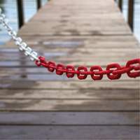 Bicolour Plastic Barrier Chain, Green/White NRZ Safety Inc.