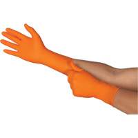 TOUCHNTUFF 93-800 Disposable Gloves, 6.5/7, Latex/Neoprene/Nitrile, 23.6-mil, Powder-Free, Orange NRZ Safety Inc.
