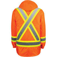 High-Visibility 7-in-1 Jacket, Polyester, High Visibility Orange, X-Small NRZ Safety Inc.