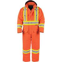 High-Visibility Lined Canvas Overalls, Small, High Visibility Orange NRZ Safety Inc.