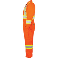 High-Visibility Lined Canvas Overalls, Small, High Visibility Orange NRZ Safety Inc.