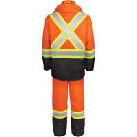 Ensemble de pluie haute visibilit&eacute; en tissu 150 deniers, Polyester, Petit, Orange haute visibilit&eacute; NRZ Safety Inc.