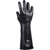 879 Acid-Resistant Gloves, Size Medium/8, 14" L, Butyl Rubber, 28-mil NRZ Safety Inc.