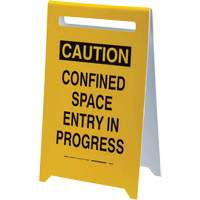"Caution Confined Space Entry In Progress" Floor Sign, English NRZ Safety Inc.