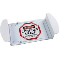 Panneau pour trou d'homme "Danger Confined Space Permit Required For Entry", 21" x 30", Polystyr&egrave;ne, Anglais NRZ Safety Inc.
