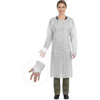CoverMe Gown with Thumbholes, One Size, White, Polyethylene NRZ Safety Inc.