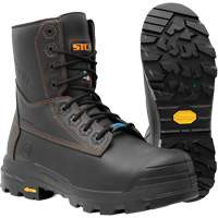 Bottes de travail Metpro Flex avec protecteur m&eacute;tatarsien, Cuir, Taille 4, Imperm&eacute;able NRZ Safety Inc.