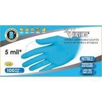 Gants jetables 34600, Petit, Nitrile, 5 mils, Sans poudre, Bleu NRZ Safety Inc.