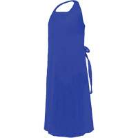 CoverMe Apron with Die-Cut Neck, Polyurethane, 45" L x 35" W, Blue NRZ Safety Inc.