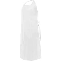 CoverMe Apron with Die-Cut Neck, Polyurethane, 45" L x 35" W, White NRZ Safety Inc.