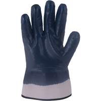Gants bleu marine avec manchettes renforc&eacute;es &agrave; entoilage coll&eacute; Horizon, Moyen, R&ecirc;vetement Nitrile, Enveloppe en Jersey/Coton NRZ Safety Inc.