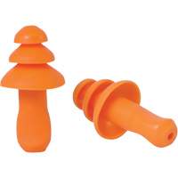 SEALTEC TipGrip Orange TPR Triple-Flange Reusable Earplugs, Uncorded, Bulk - Box, 26 dB dB NRR, One-Size NRZ Safety Inc.