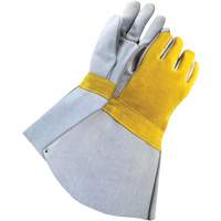 Soudeur doubl&eacute; avec poignet de 5", Cuir de vache refendu, Taille Taille unique NRZ Safety Inc.