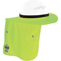 Bordure FR vert lime pour casque de chantier avec cache-cou NRZ Safety Inc.