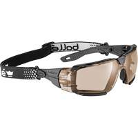RUSH+ 2.0 XP M/L Safety Glasses with Black & Grey Frame, Copper Lens, Anti-Fog/Anti-Scratch, ANSI Z87+ NRZ Safety Inc.