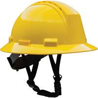 Casque de s&eacute;curit&eacute; &agrave; bord complet Kilimanjaro avec coque en PEHD, R&eacute;pond aux normes CSA type 2, Suspension Rochet, Ventil&eacute; NRZ Safety Inc.