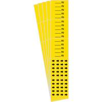 "PSI" Pipe Markers, Self-Adhesive, 2-1/4" H x 2-3/4" W, Black on Yellow NRZ Safety Inc.