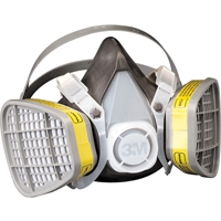 Respirateur pour vapeurs organiques/gaz acide, &eacute;lastom&egrave;re/Thermoplastique, Petit NRZ Safety Inc.
