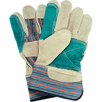 Gants d'ajusteur avec paume double, Grand, Paume en Cuir de vache refendu, Doublure en Coton NRZ Safety Inc.