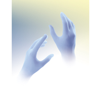 Gants jetables Qualatrile QRP, Moyen, Nitrile, 5 mils, Sans poudre, Bleu NRZ Safety Inc.
