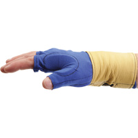Fingerless Glove Liner with Wrist Restrainer, Size X-Small, Poly-Cotton Palm NRZ Safety Inc.