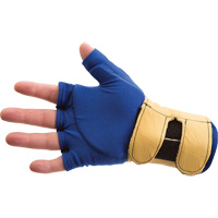 Fingerless Glove Liner with Wrist Restrainer, Size X-Small, Poly-Cotton Palm NRZ Safety Inc.