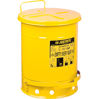 Oily Waste Cans, FM Approved/UL Listed, 14 US gal., Yellow NRZ Safety Inc.