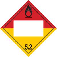 Organic Peroxide TDG Placard, Plastic NRZ Safety Inc.