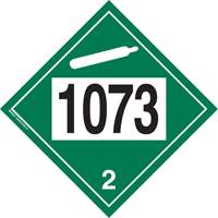1073 Liquefied Oxygen Non-Flammable Gas TDG Placard, Plastic NRZ Safety Inc.