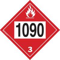 1090 Acetone Flammable Liquid TDG Placard, Plastic NRZ Safety Inc.
