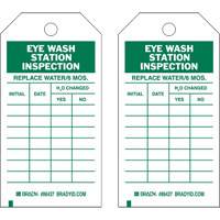 Inspection Record Tags, Polyester, 4" W x 7" H, English NRZ Safety Inc.