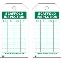 Inspection Record Tags, Polyester, 4" W x 7" H, English NRZ Safety Inc.