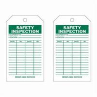 Safety Inspection Tags, Polyester, 4" W x 7" H, English NRZ Safety Inc.